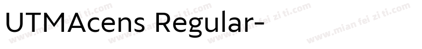 UTMAcens Regular字体转换